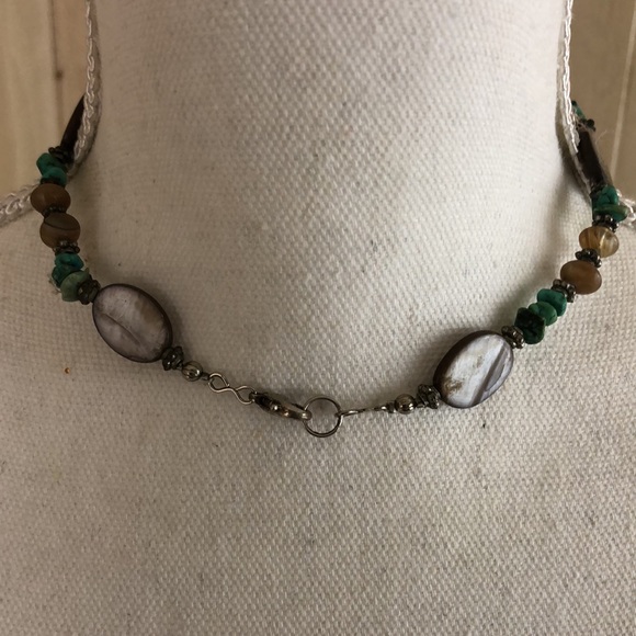 Jasper& Turquoise Beaded Necklace - Picture 4 of 4